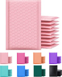 Yens® 500#000 Poly Bubble Padded Envelopes Mailers 4X7 -Light Pink