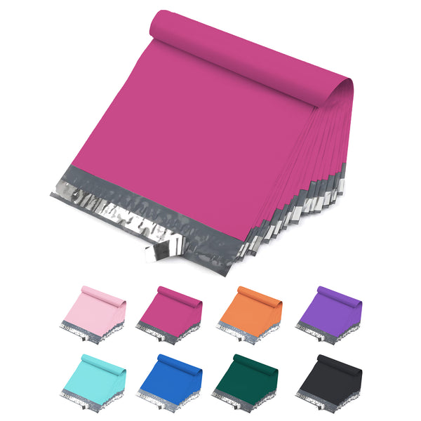 Yens® 1000 pk White Poly Mailers 12 x 15.5 : M5-HOT PINK