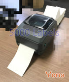 Yens Fanfold 4" x 6" Direct Thermal Labels, 5000 Labels Total, for Thermal Printers