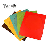 1000 Pcs Assorted Full Color Paper CD Sleeves with Window & Flap